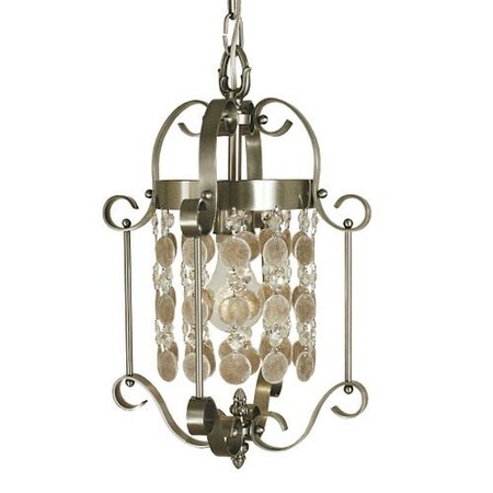 1-Light Mahogany Bronze Naomi Mini Chandelier